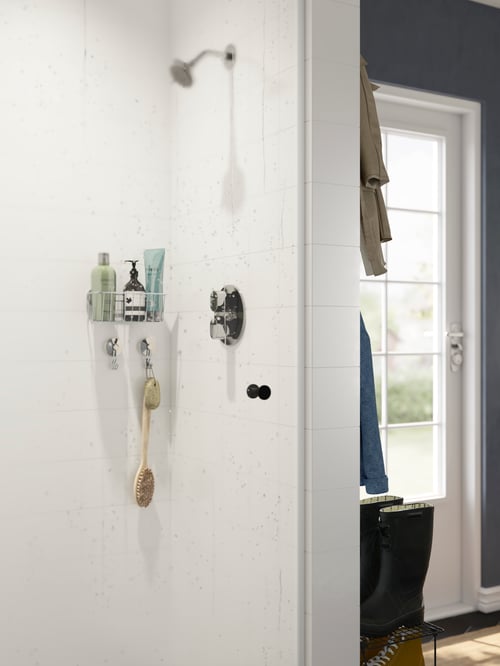 A laundry room and mudroom combo with style IKEA