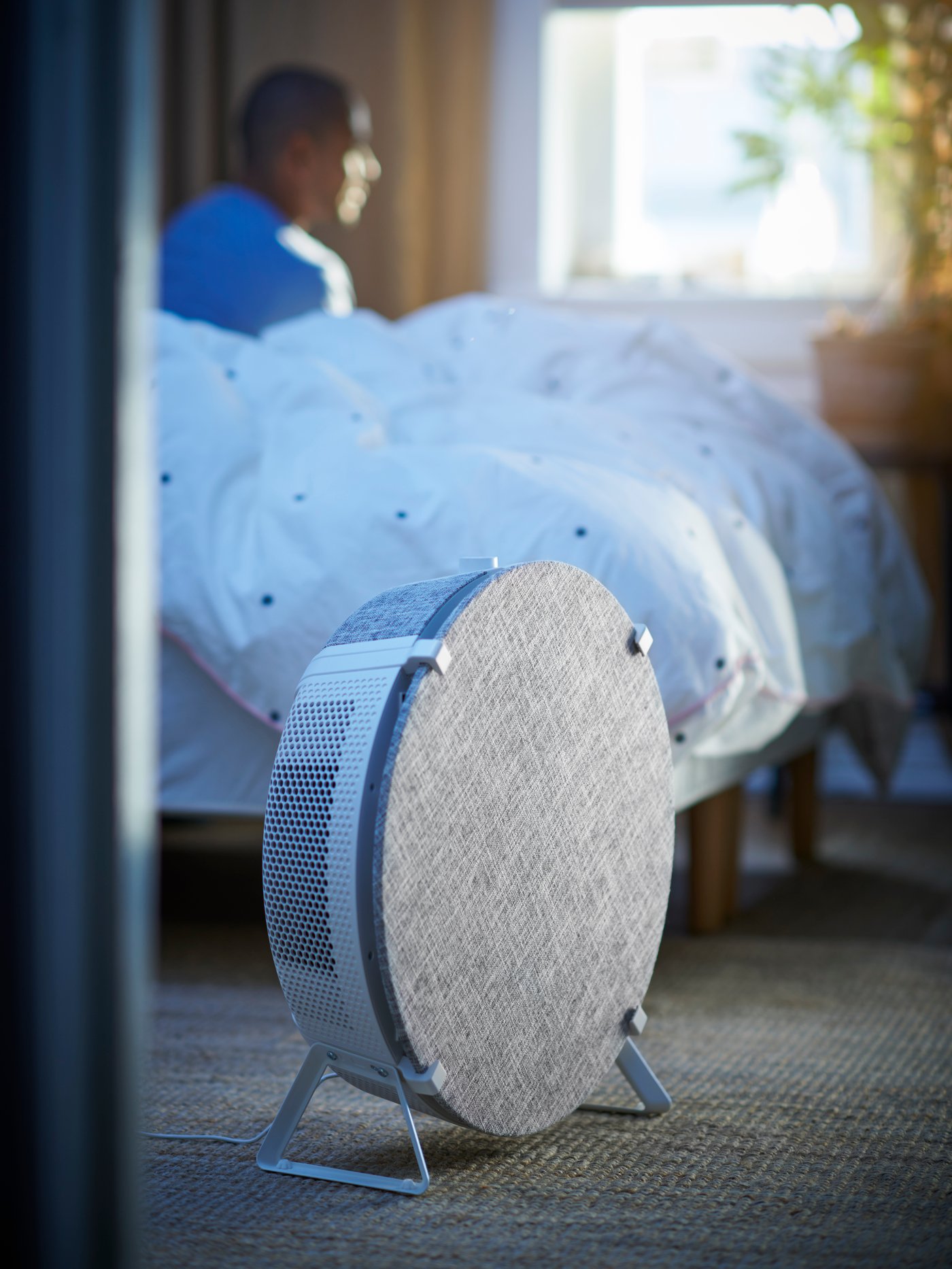 A white/smart STARKVIND air purifier