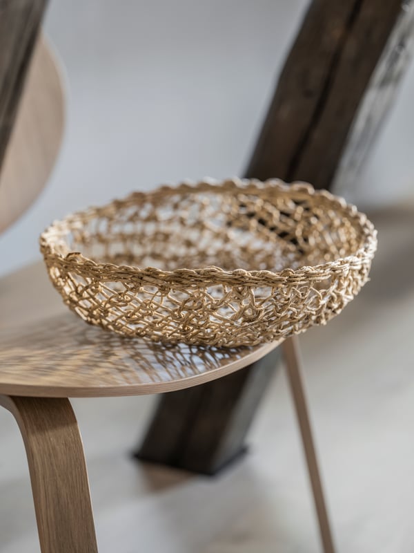 LOKALT Panier, fibres de bananier/fait main 