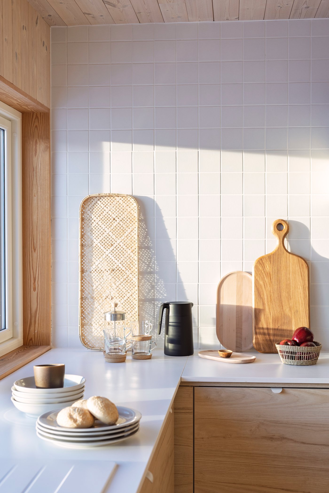 A beech SMÖRLING serving tray