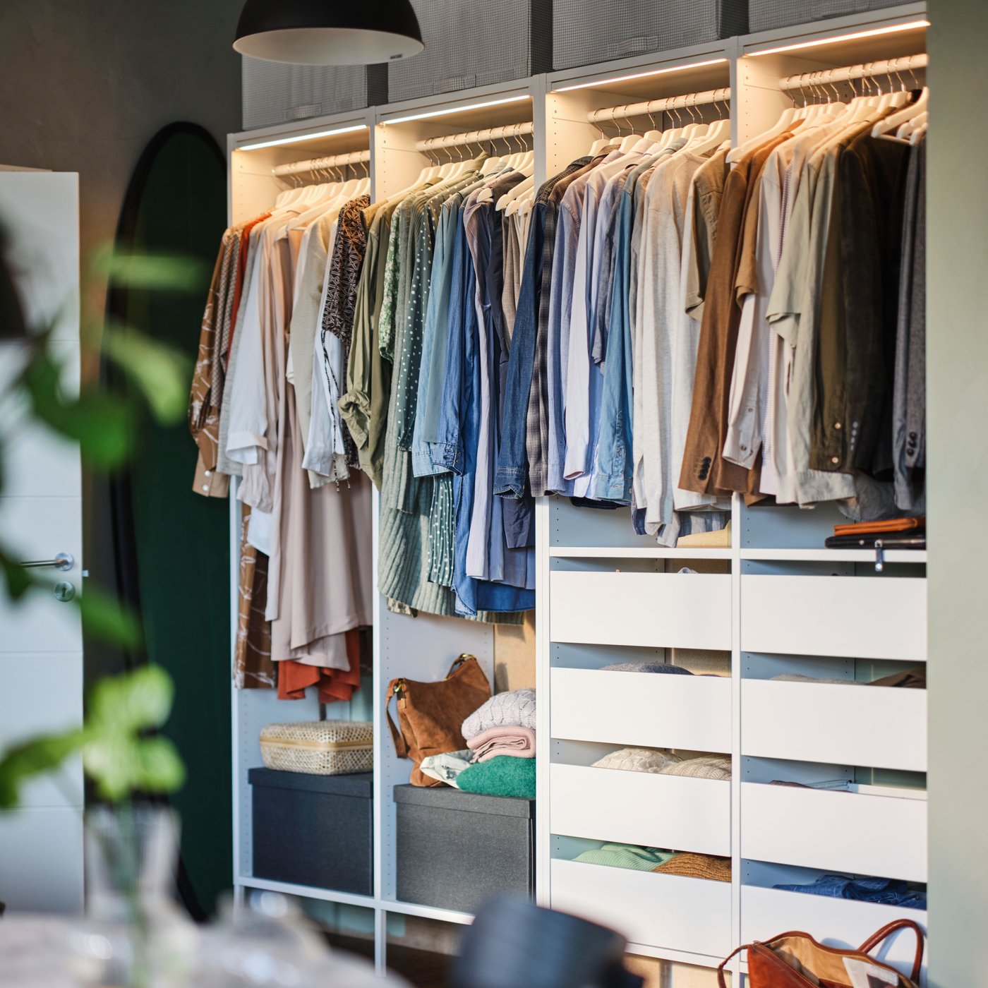 A dimmable white MISSMYRA LED wardrobe lighting strp w sensor