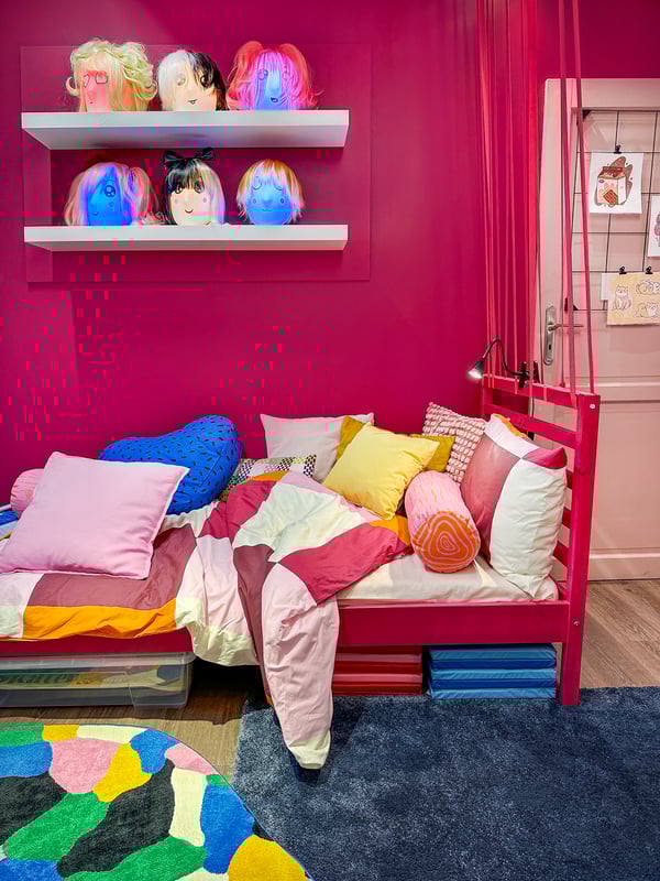 TARVA Rama łóżka, sosna/Luröy,