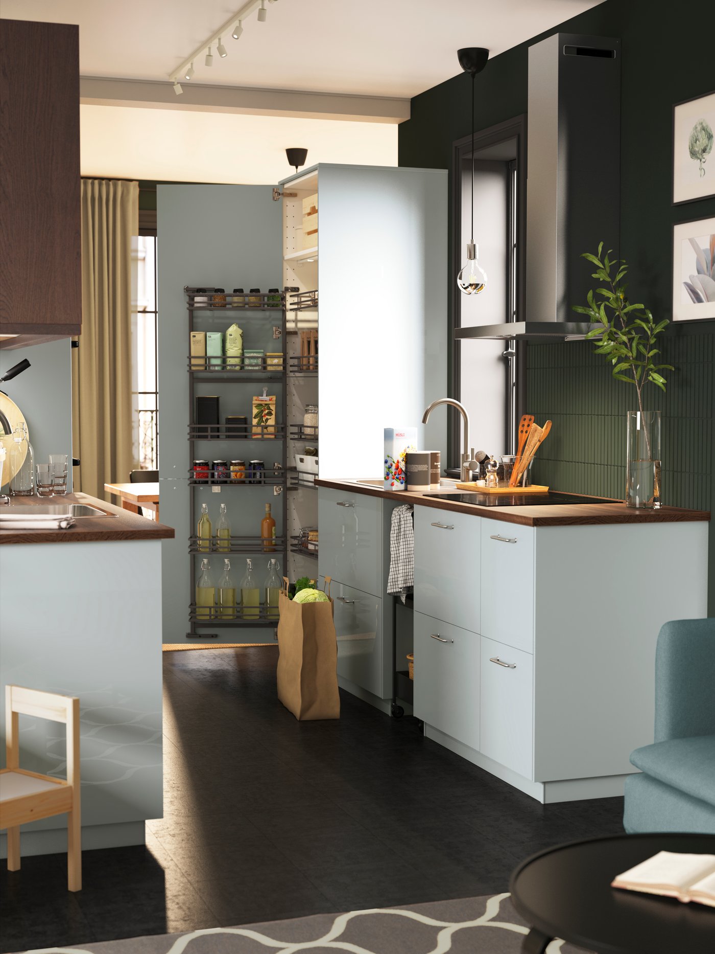 An UTRUSTA pull-out larder