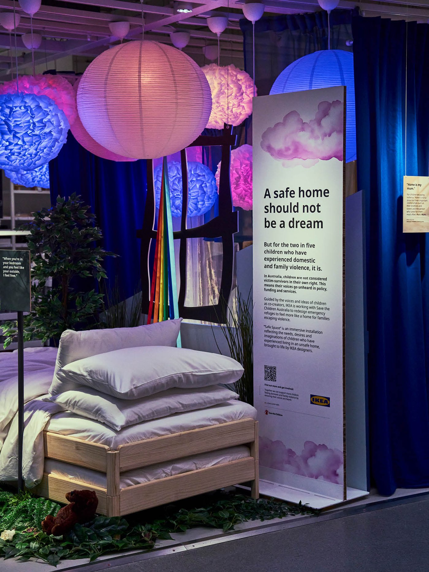 Photo of Place Called Home installation at an IKEA store