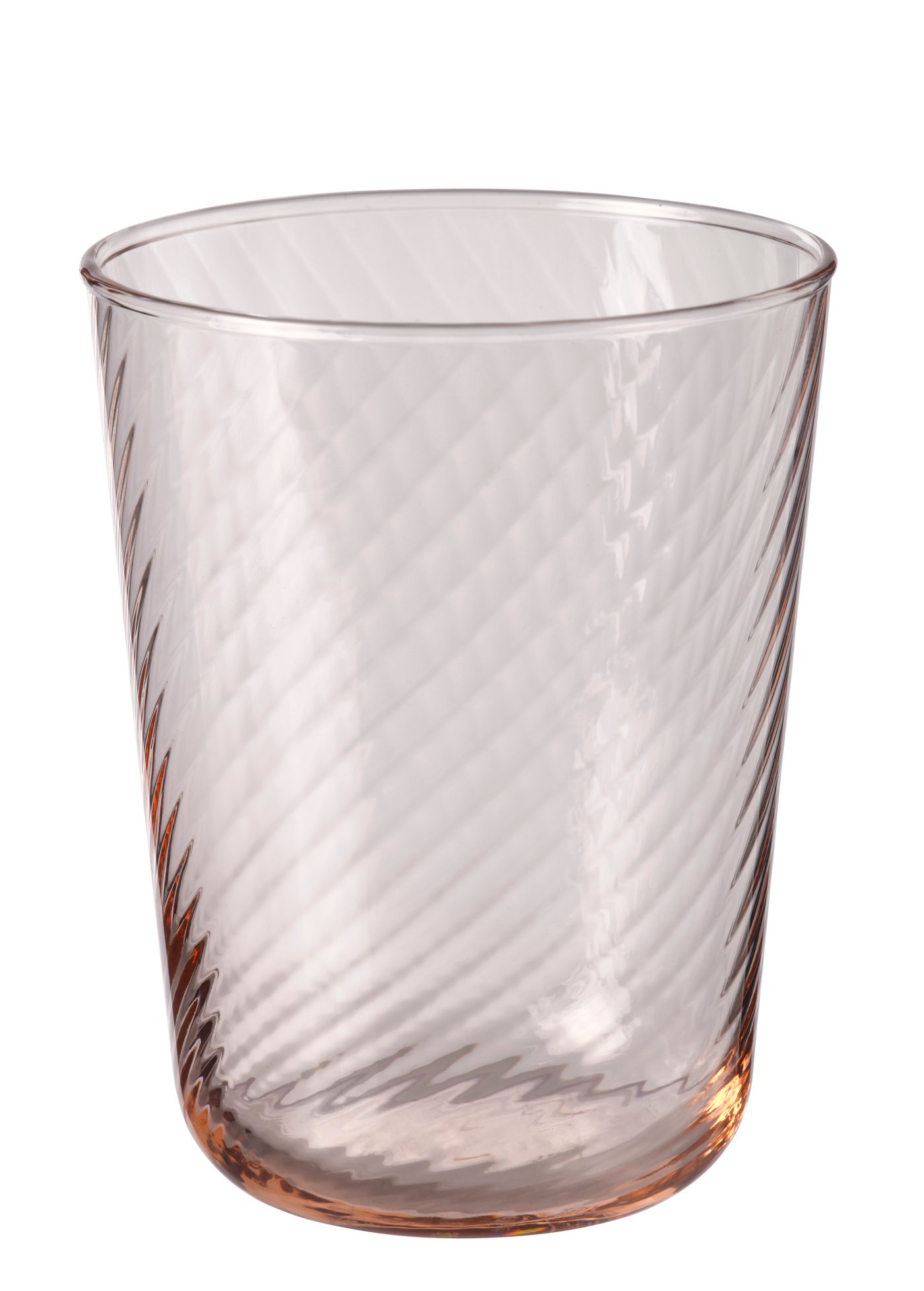 IKEA KLIPPLAX glas, randig rosa, 25 cl