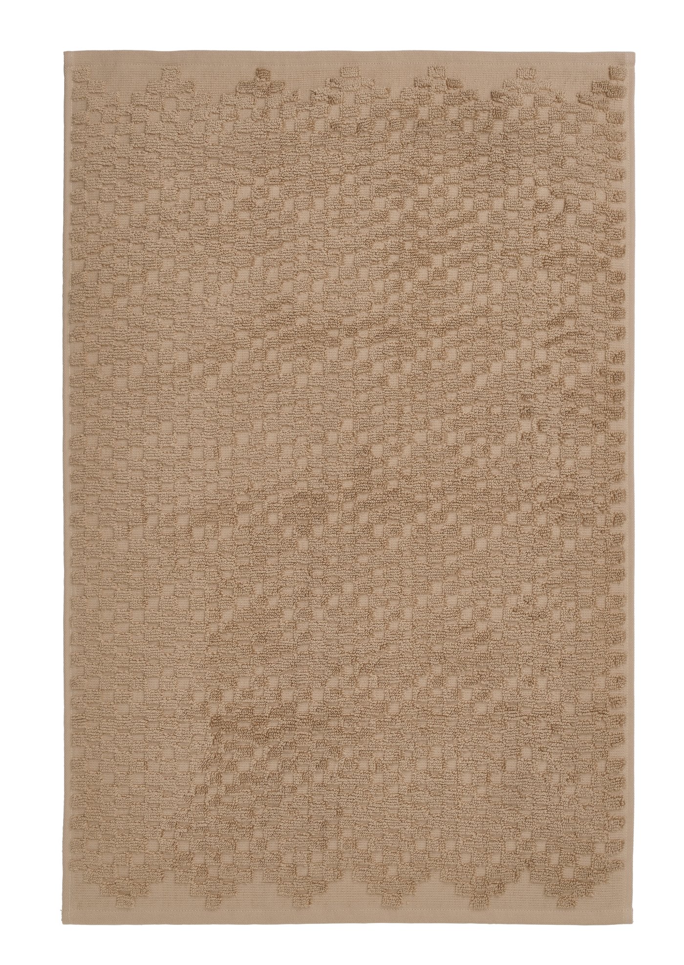IKEA FJÄLLKATTFOT badrumsmatta, beige, 50x80 cm