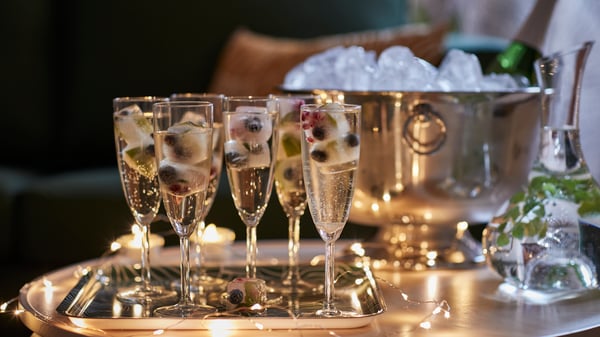 Decoració de la taula de Cap d'Any amb fruites