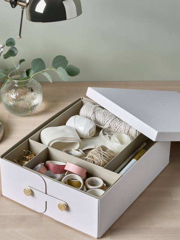 A white SPINNROCK box with compartments
