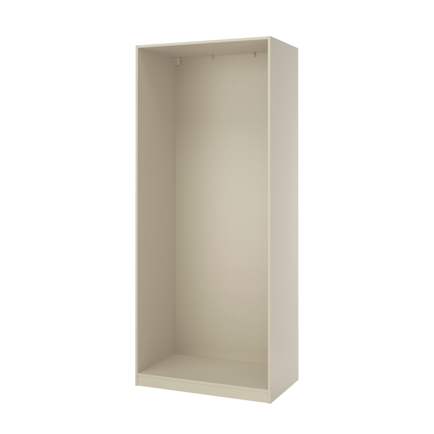 A grey-beige PAX wardrobe frame in 100cm