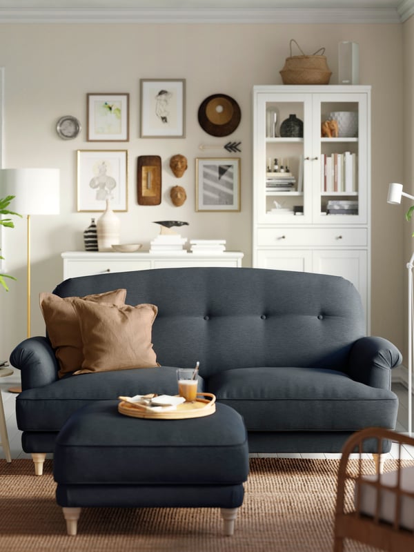 A Tallmyra medium grey/brown ESSEBODA 2-seat sofa