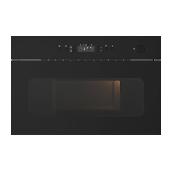 An IKEA 300 black MATTRADITION microwave oven in the NA