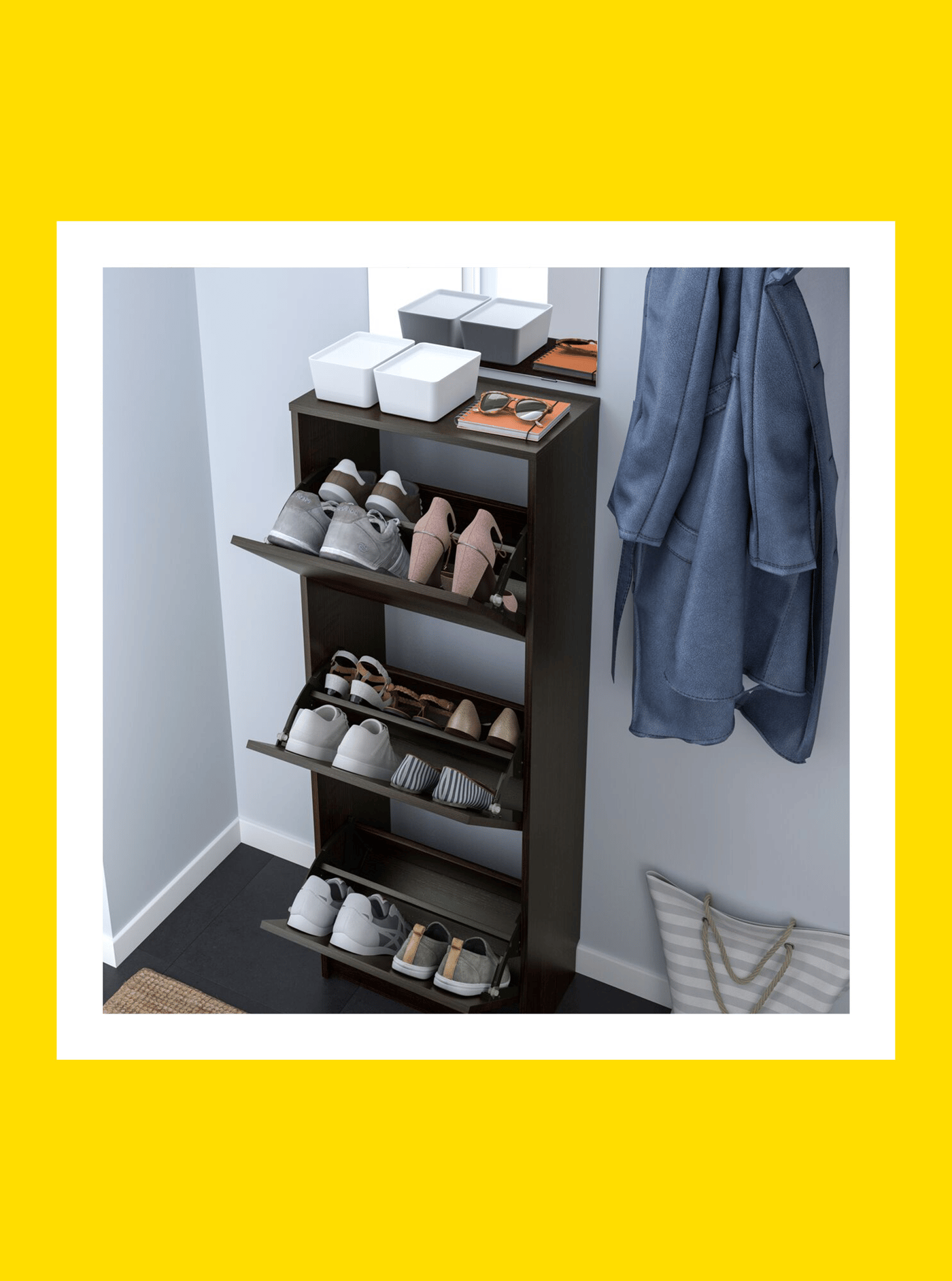 Flat 15% off on shoe cabinets