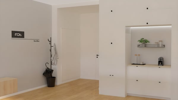 projeto de Design de interiores para negócios de um escritório