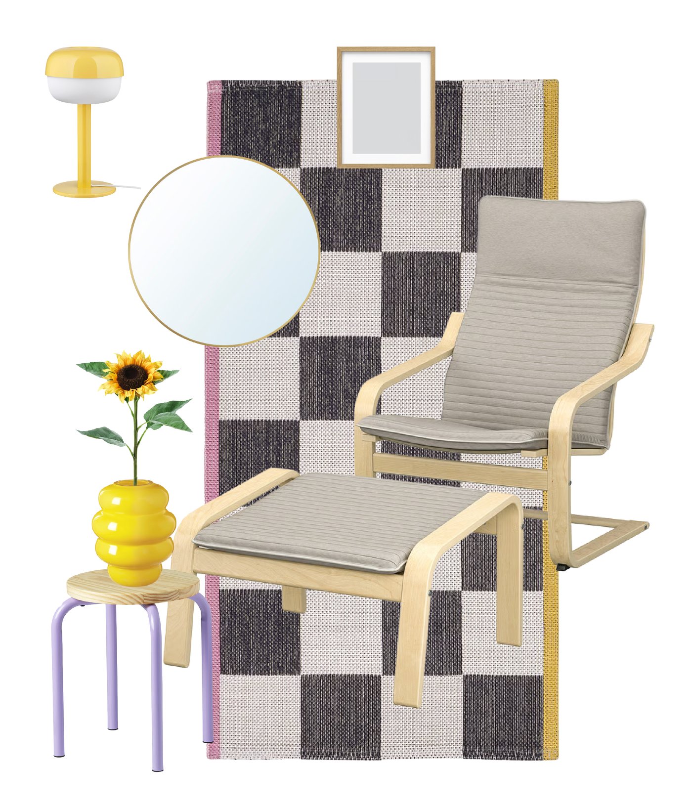 An yellow BLÅSVERK table lamp POÄNG SPR,69484236