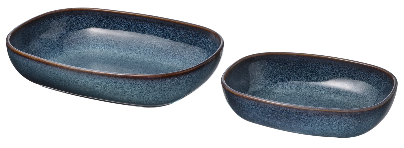 IKEA GLADELIG ugnsform set om 2, blå