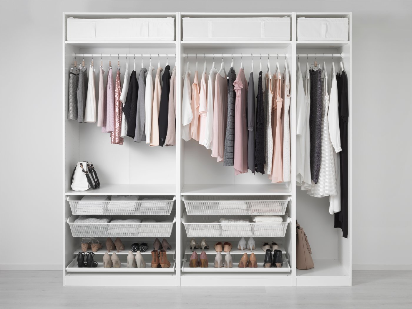 A PAX 25.10 wrd/mb 250x60x236 wh/Hemnes wh