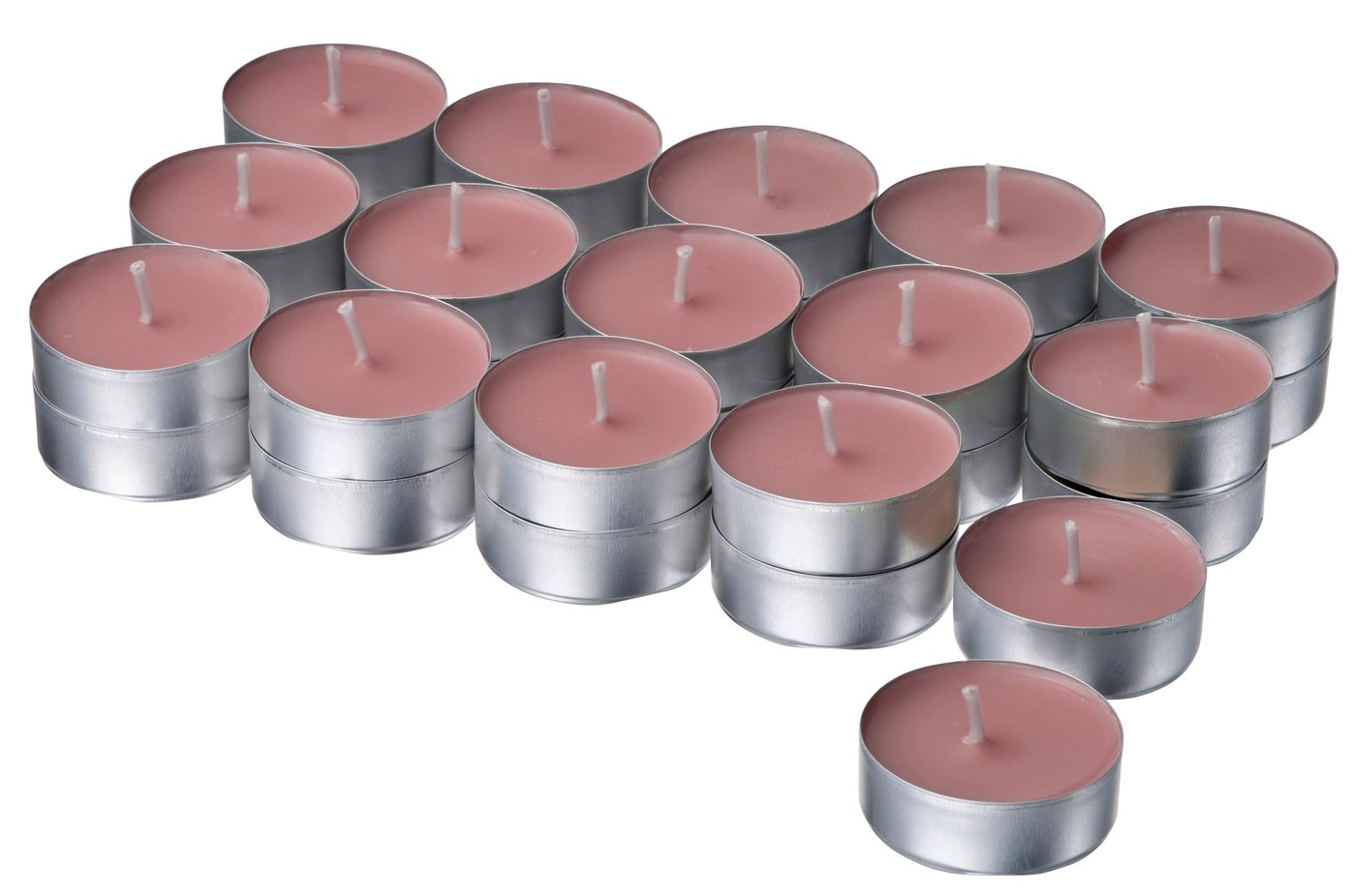 IKEA LOTSFÅGEL doftande värmeljus, röda bär ljusrosa, 3.5 tim.