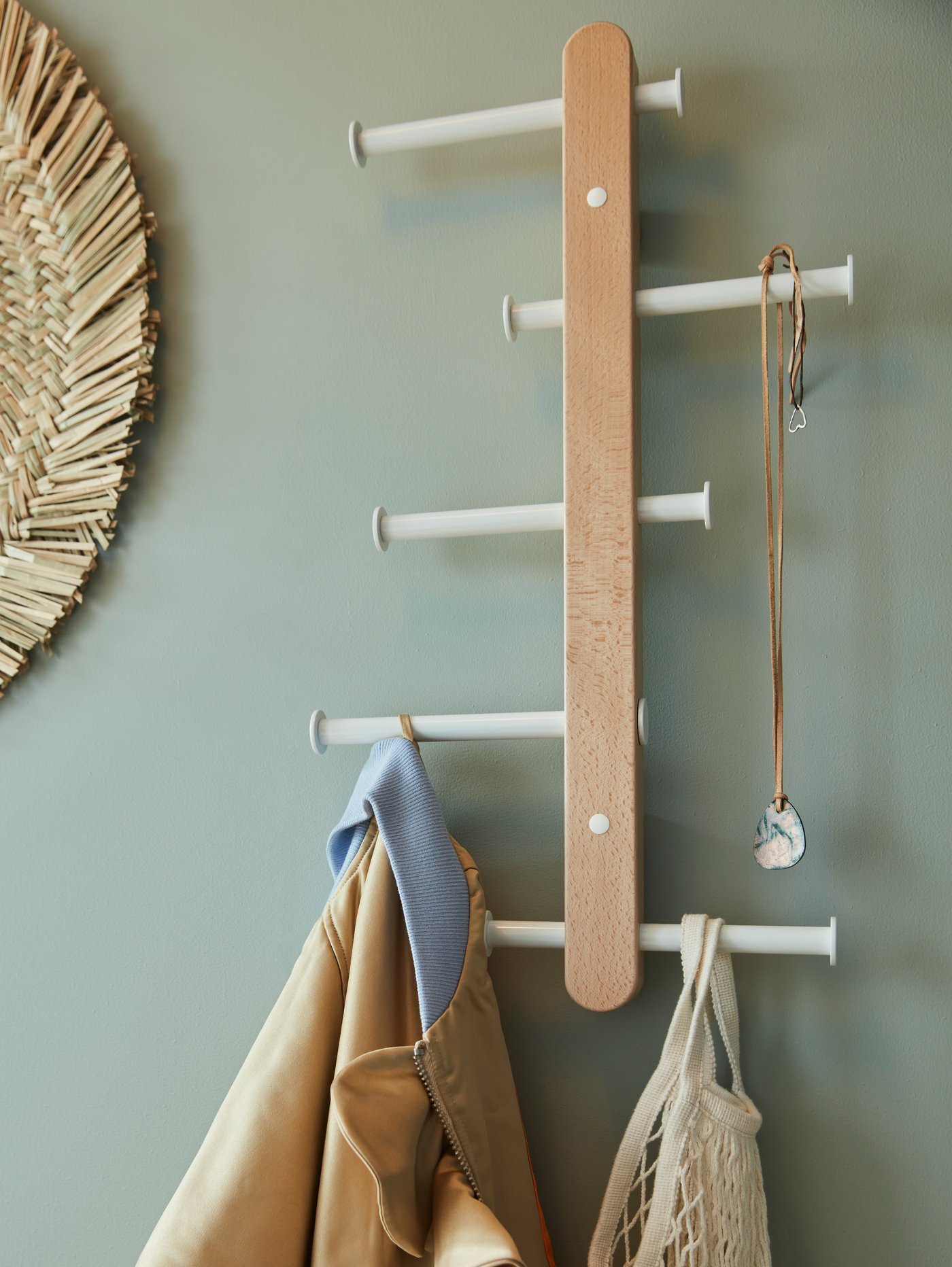 The vertical hook rack that likes tight spaces IKEA