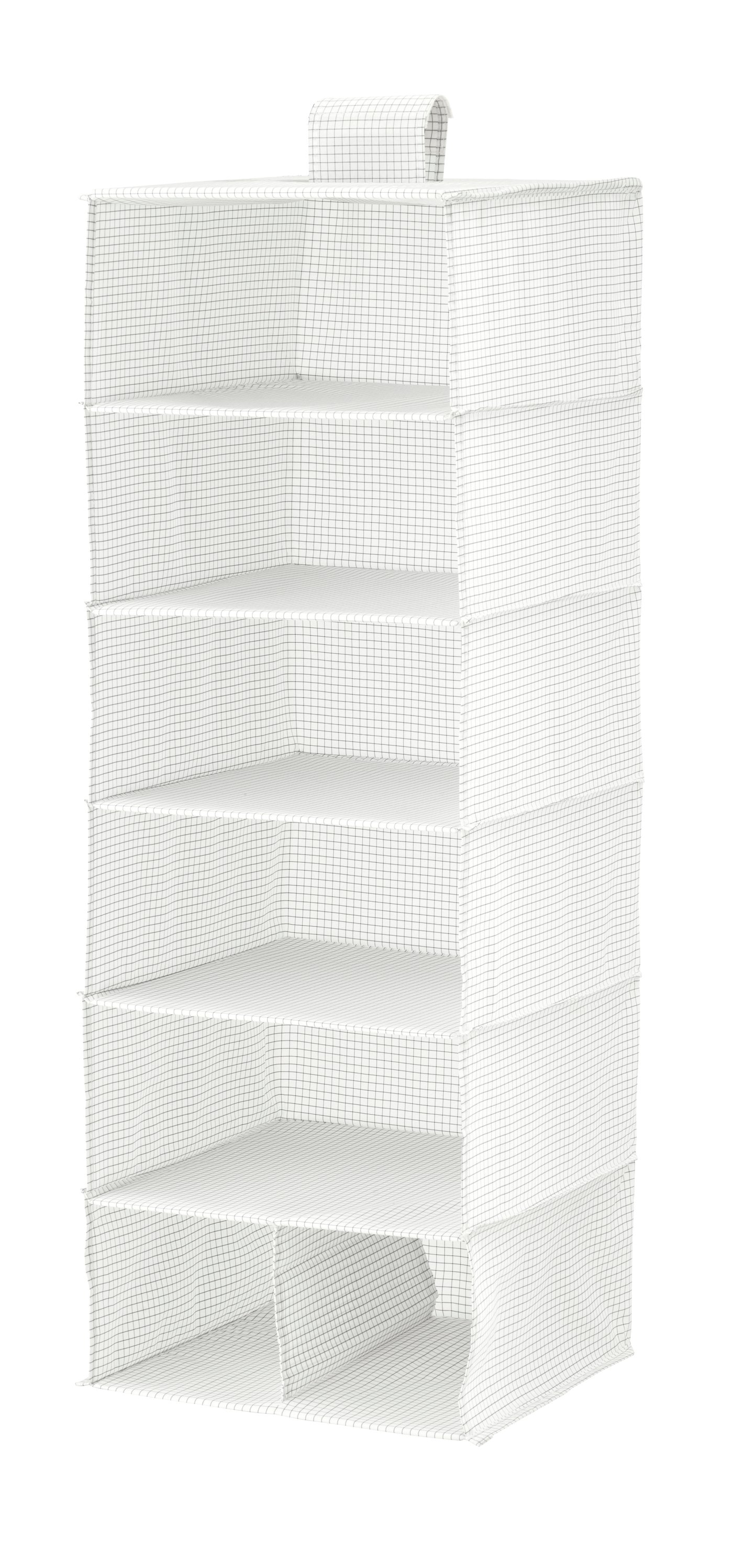 IKEA STUK förvaring med 7 fack, vit/grå, 30x30x90 cm