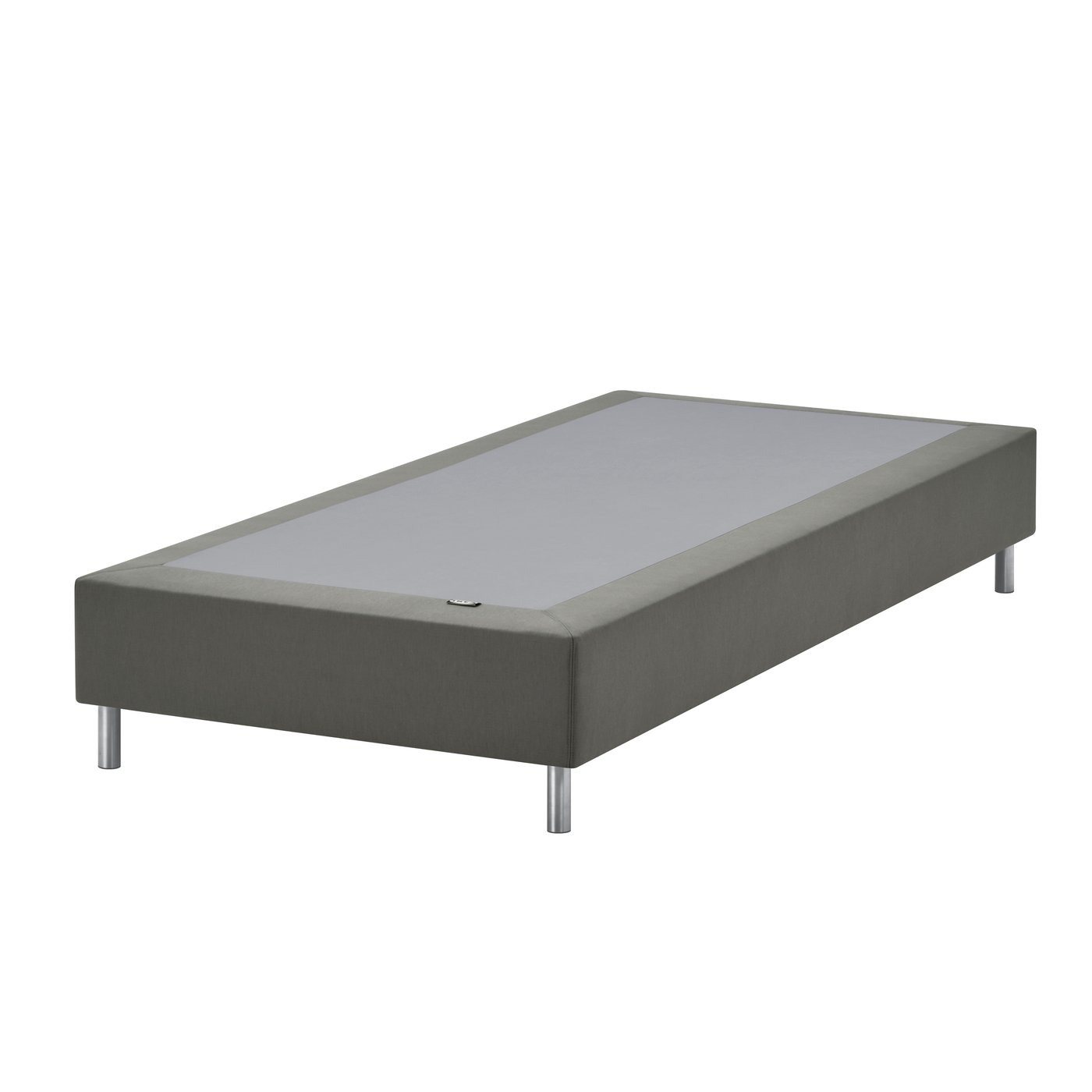IKEA LYNGÖR resårmadrassbotten med ben, mörkgrå, 90x200 cm