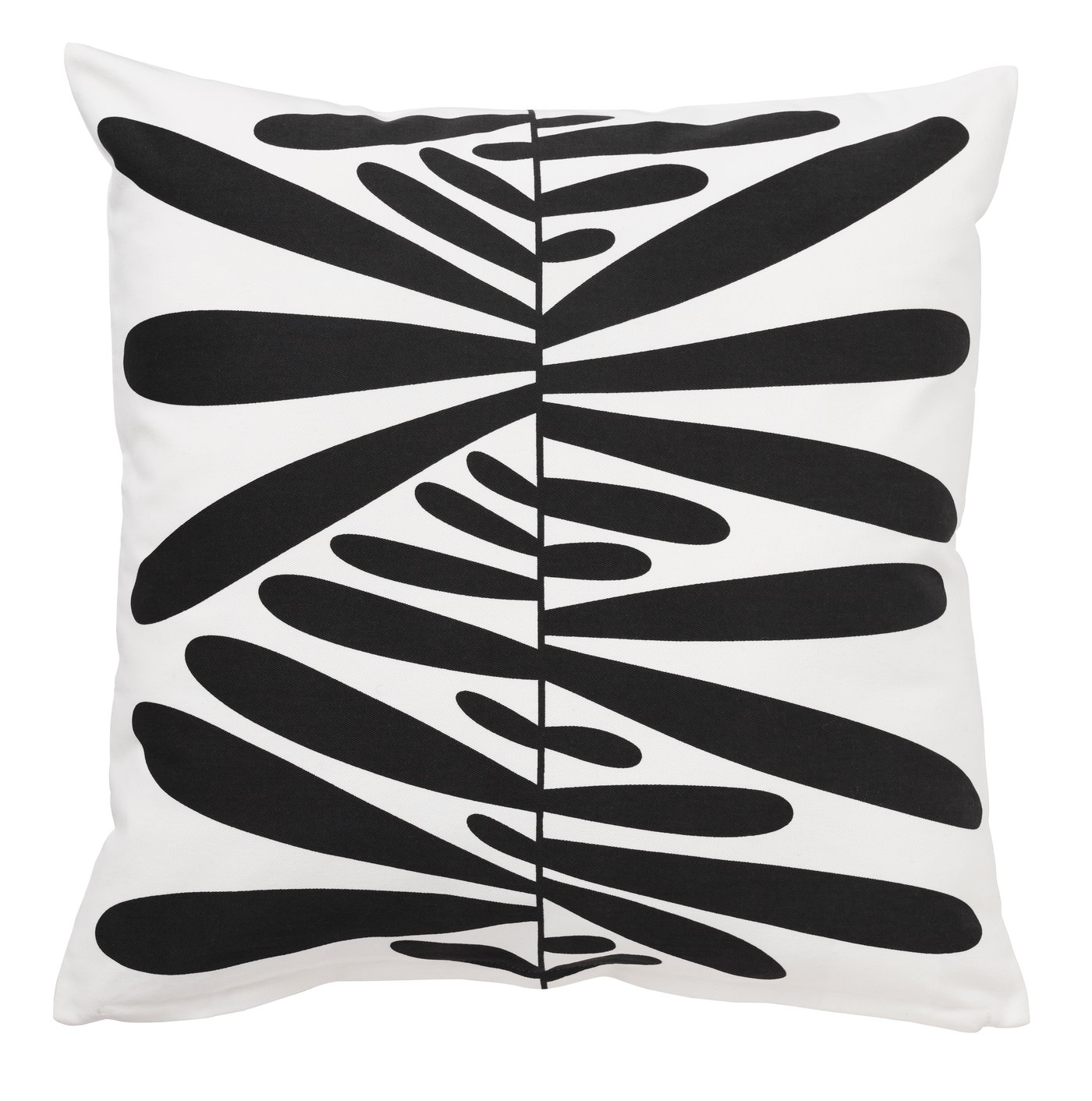 An off-white/black MAJSMOTT cushion cover in the NA