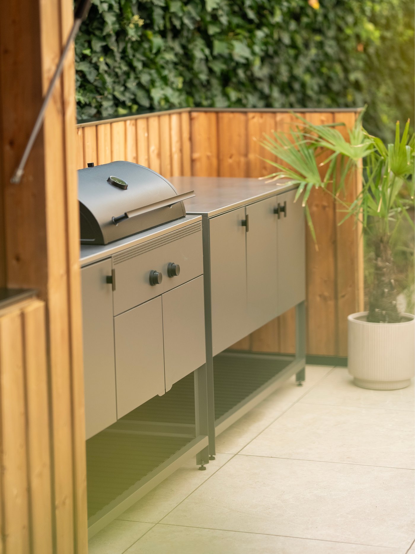 Barbecue au charbon BÅTSKÄR pour l’extérieur/gris foncé