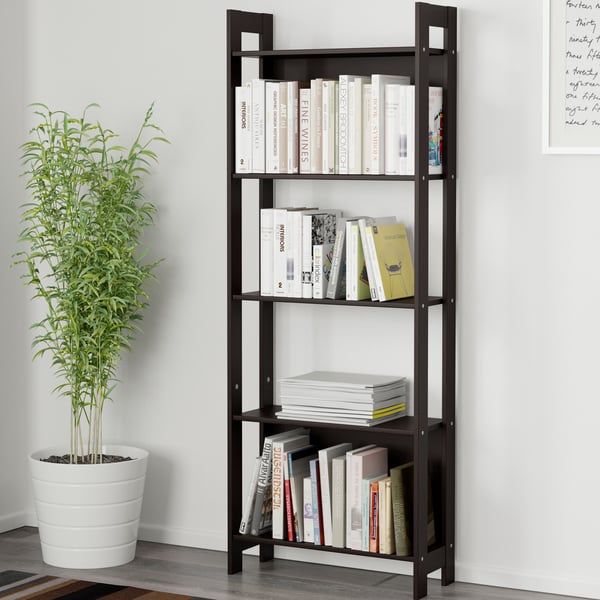 A black-brown LAIVA bookcase