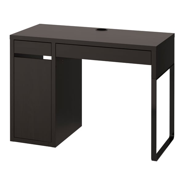 A black-brown MICKE desk