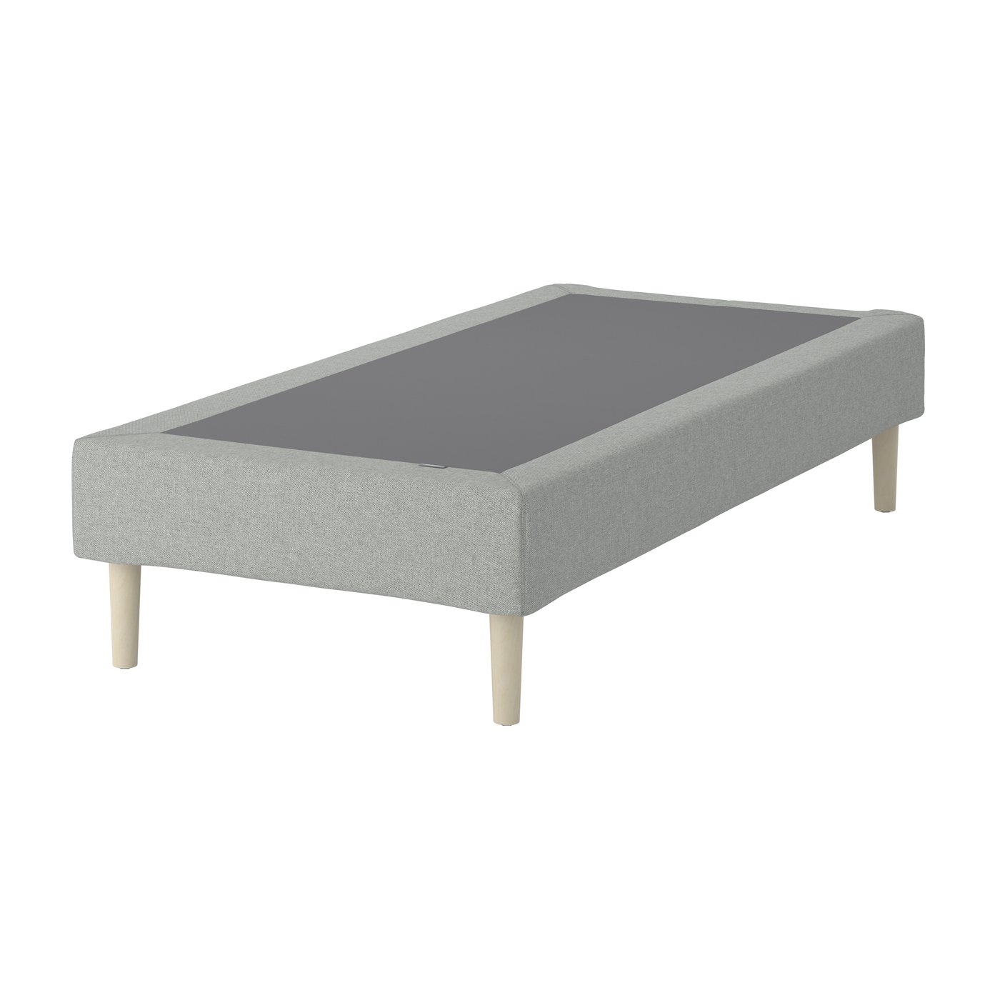 IKEA LYNGÖR madrassbotten med ribbor, inkl ben/tibbleby beige/grå, 90x200 cm