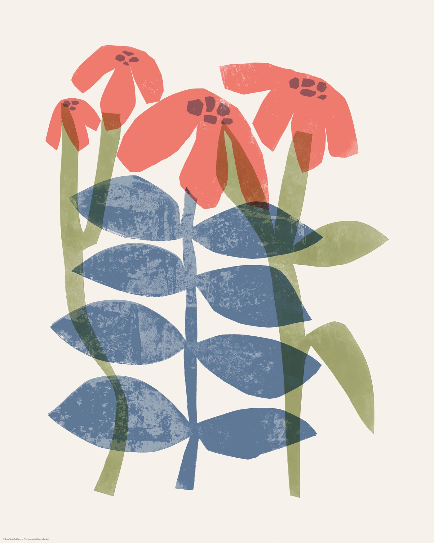 IKEA BILD poster, nordiska blommor, 40x50 cm, bild