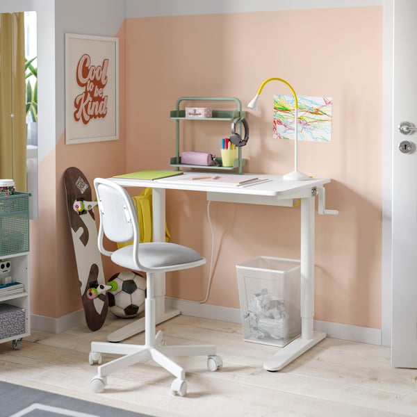 A white RELATERA desk combination sit/stand