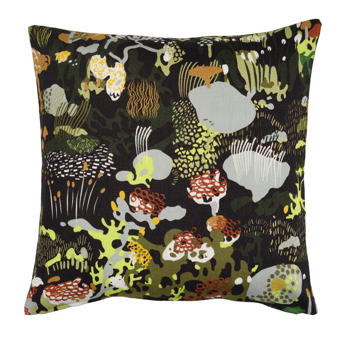 IKEA STOCKHOLM 2025 kuddfodral, svart/flerfärgad, 50x50 cm