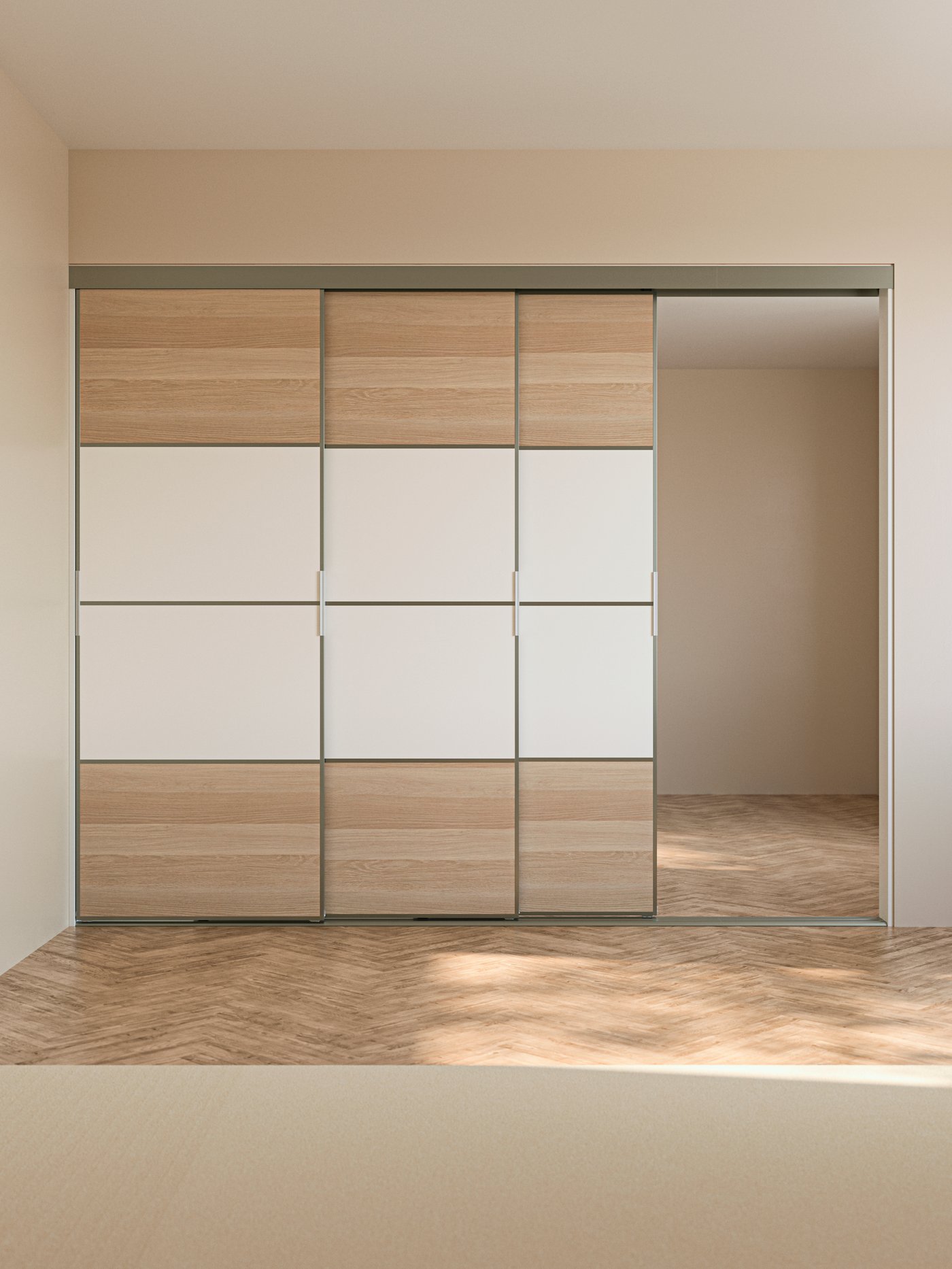 A 3 tracks SKYTTA ceiling height reducer