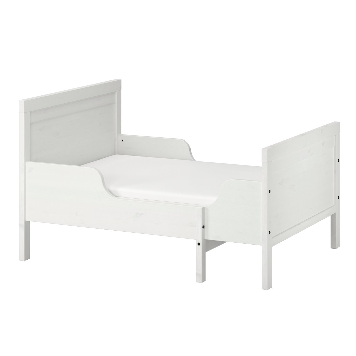 A white SUNDVIK extendable bed