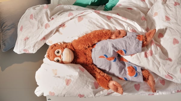 An orangutan DJUNGELSKOG soft toy