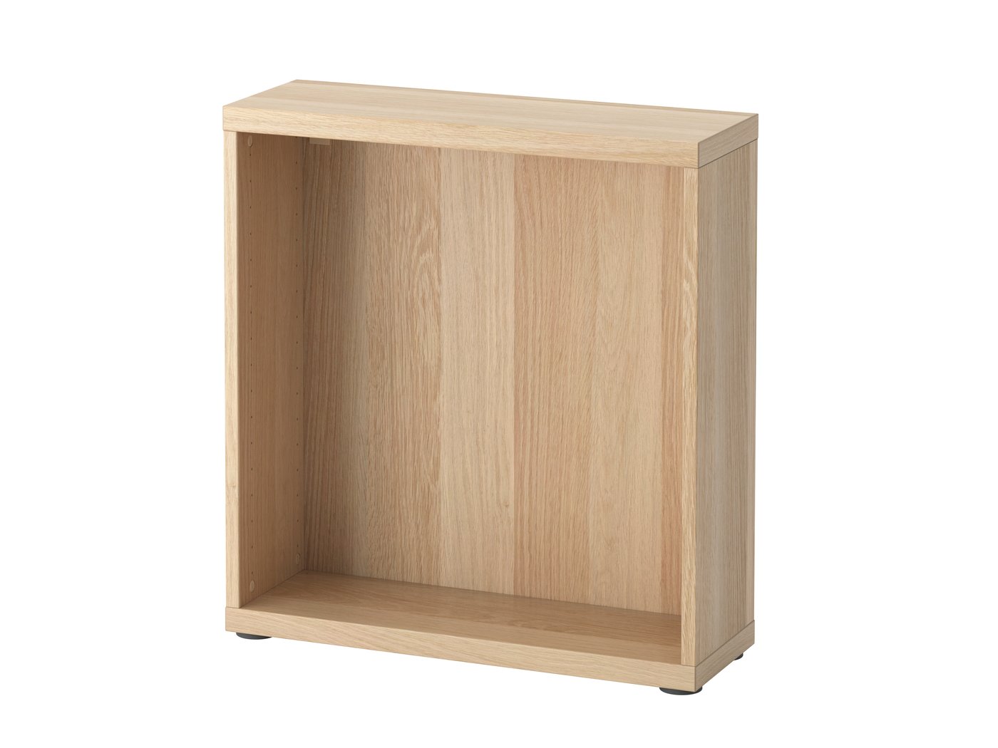 IKEA BESTÅ stomme, vitlaserad ekeffekt, 60x20x64 cm