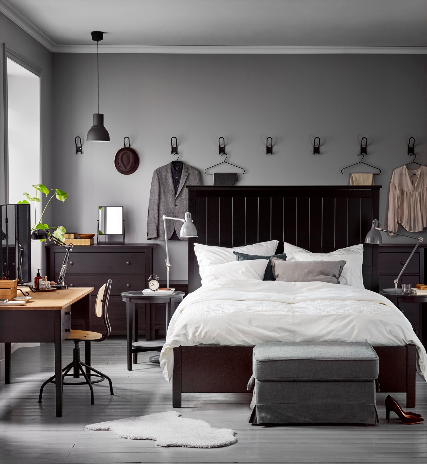 Šedá pracovní lampa ARÖD