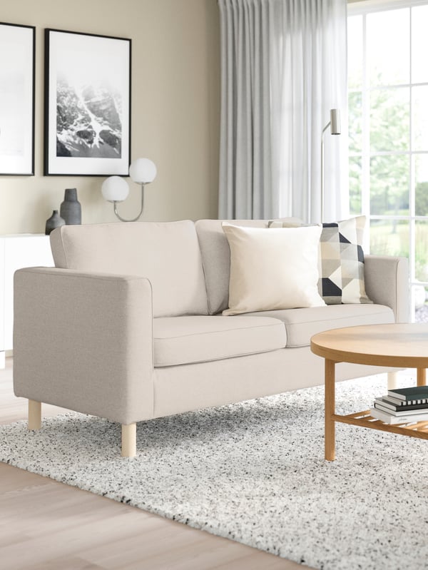 A Gunnared beige PÄRUP 2-seat sofa