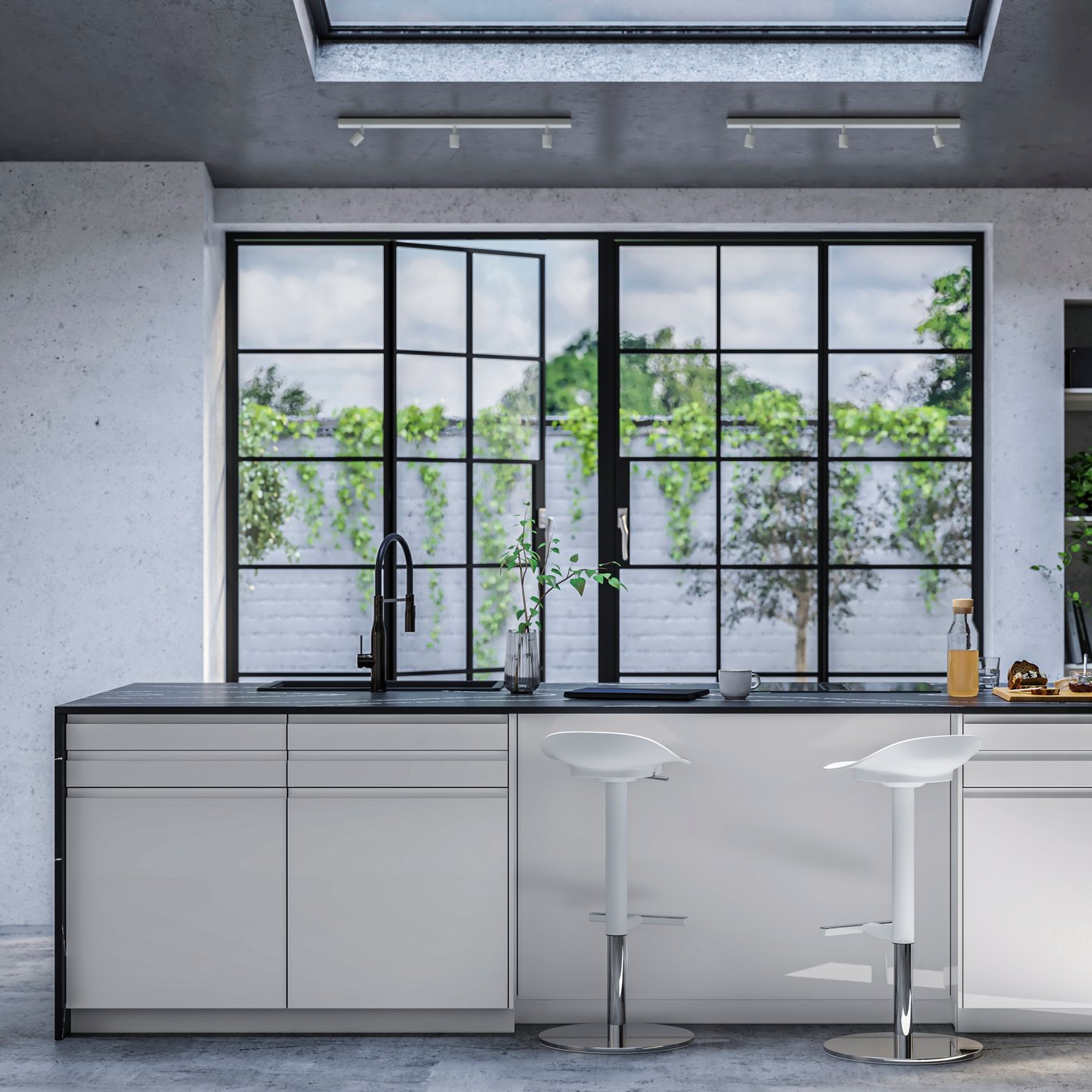 Un panneau de recouvrement en FÖRBÄTTRA blanc brillant