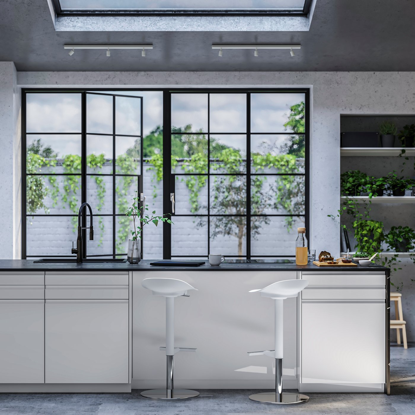 A high-gloss white FÖRBÄTTRA cover panel