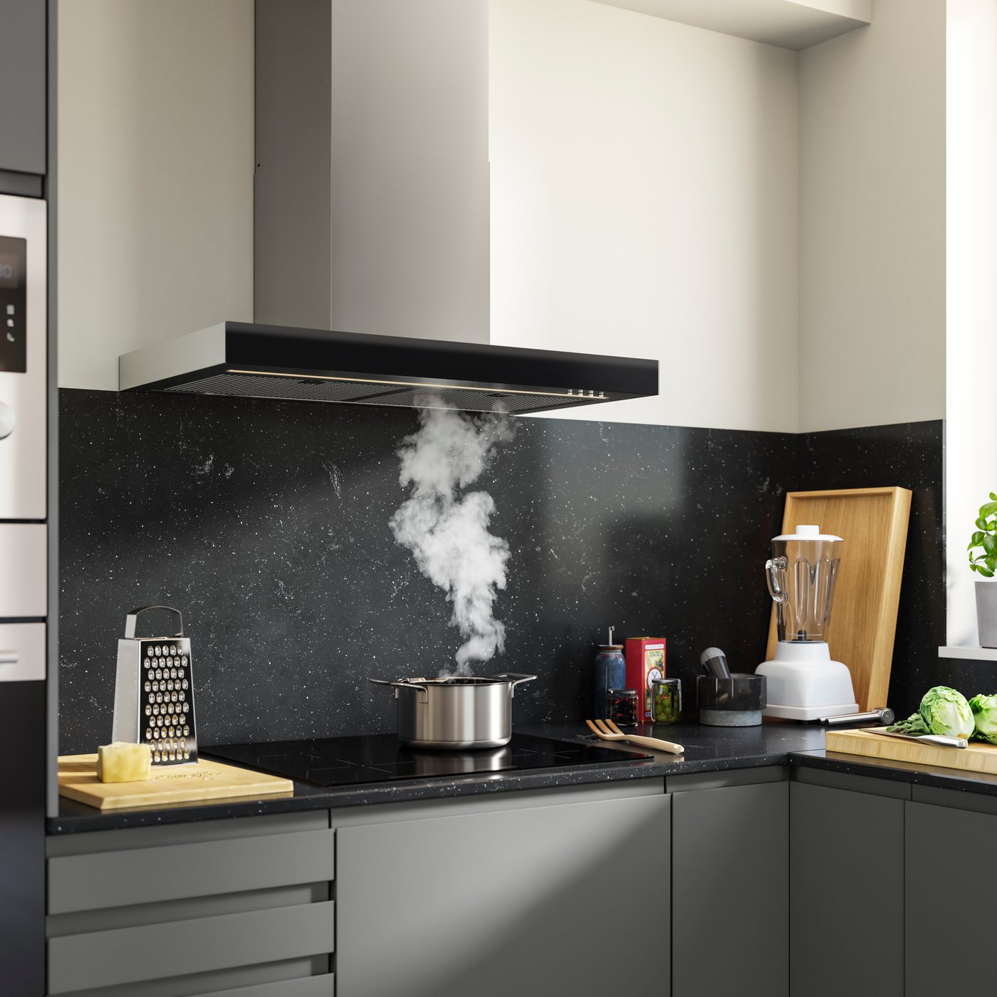 En RÄFSEBO fläkt med T-form.