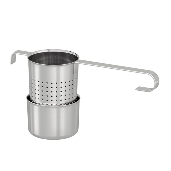 A stainless steel LJUDLÖS tea infuser