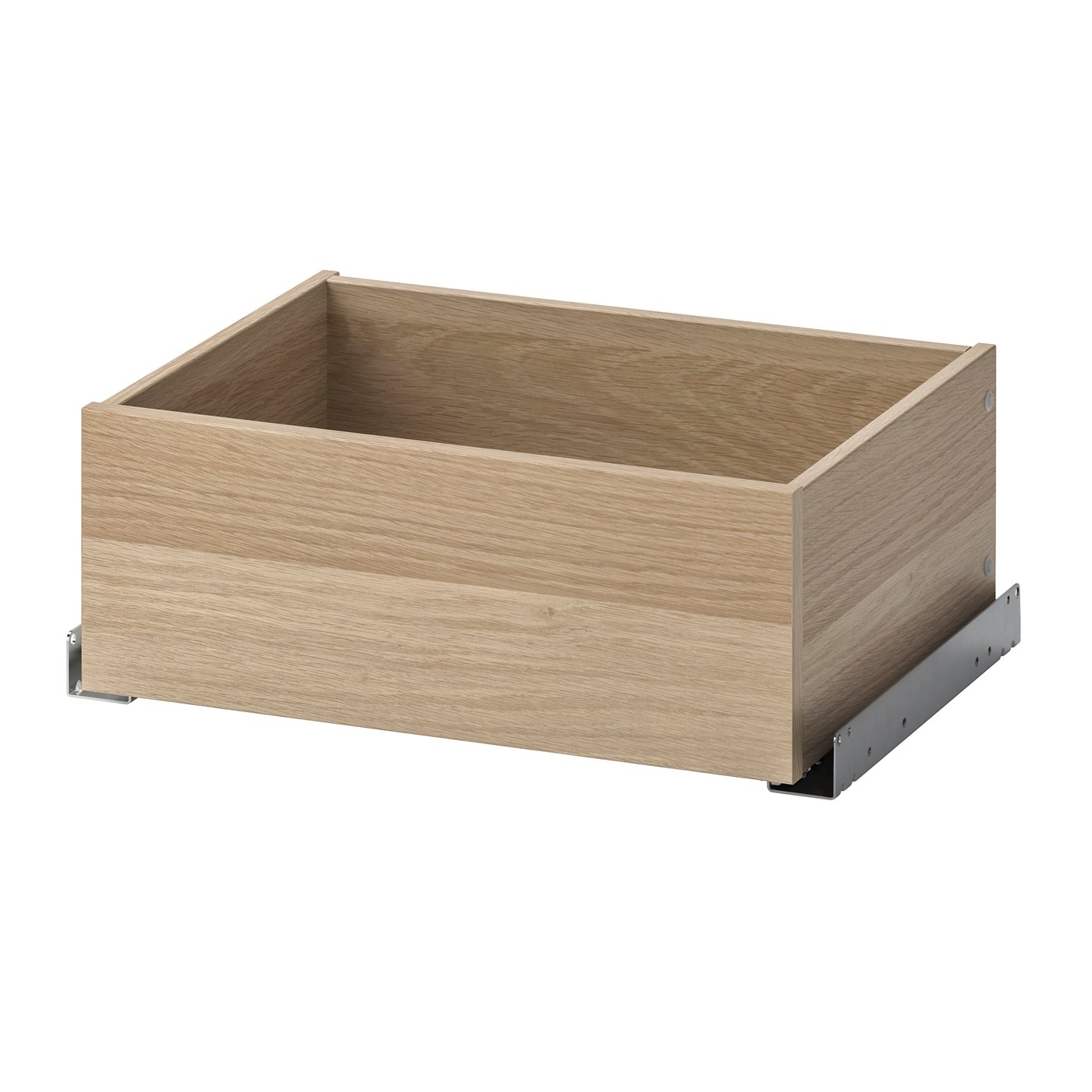 IKEA KOMPLEMENT låda, vitlaserad ekeffekt, 50x35 cm