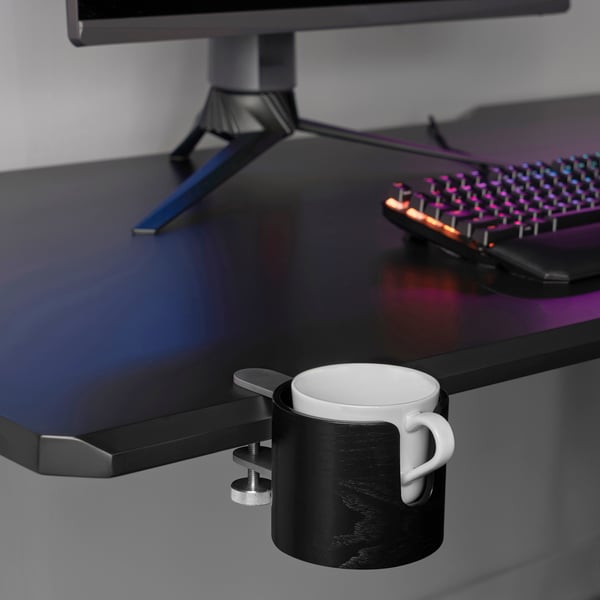 A black LÅNESPELARE mug holder