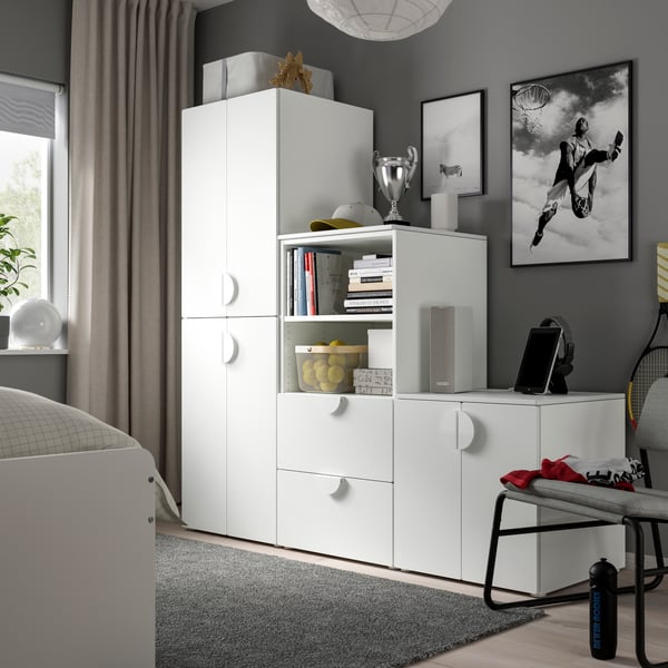 Combinaison SMÅSTAD dans une chambre d’enfants