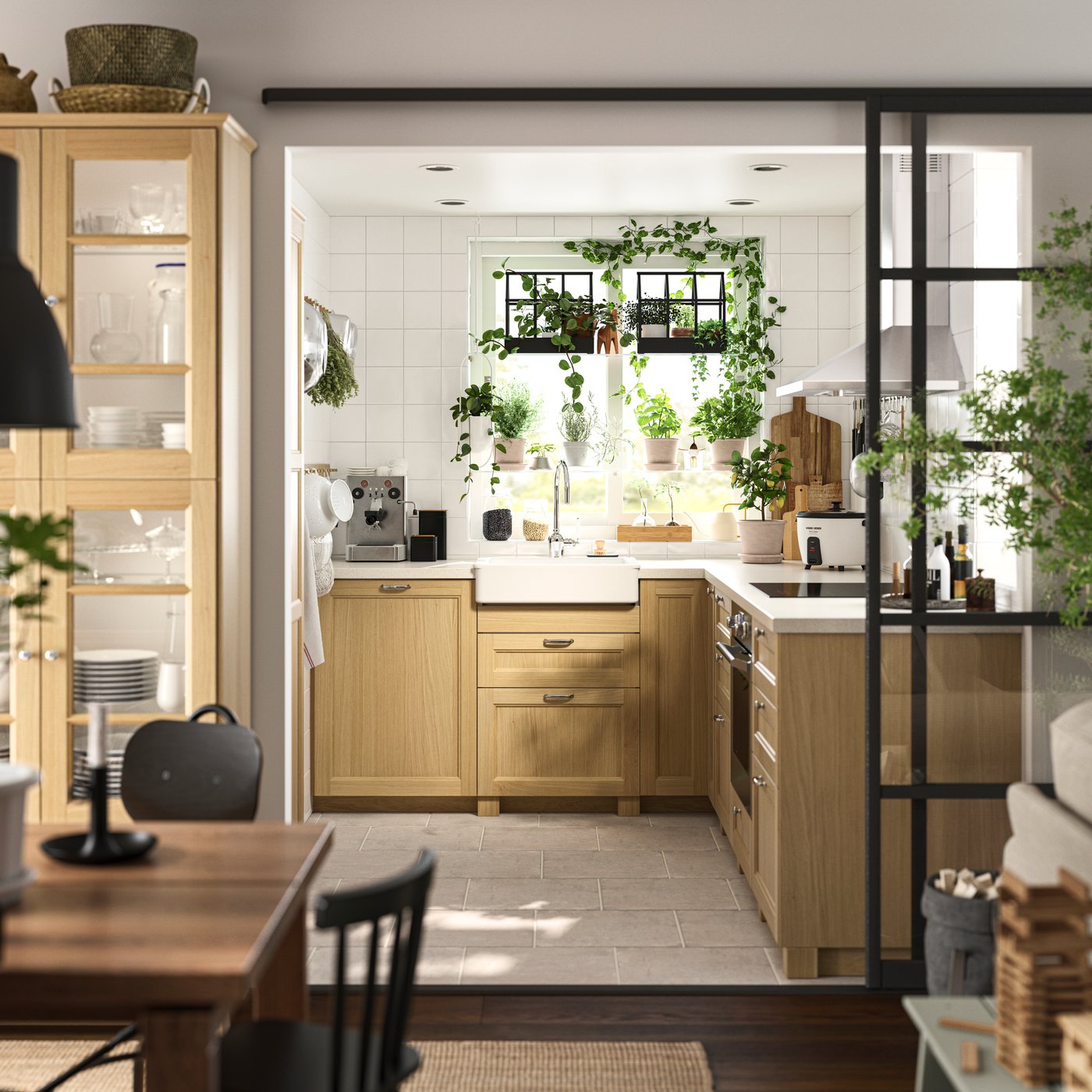 Une cuisine lumineuse
