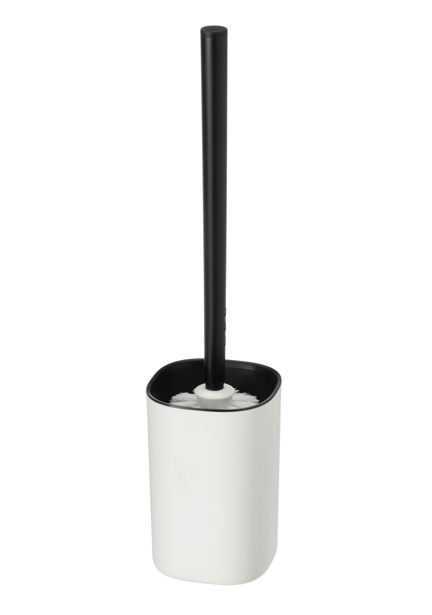 IKEA STORAVAN toalettborste, vit/svart