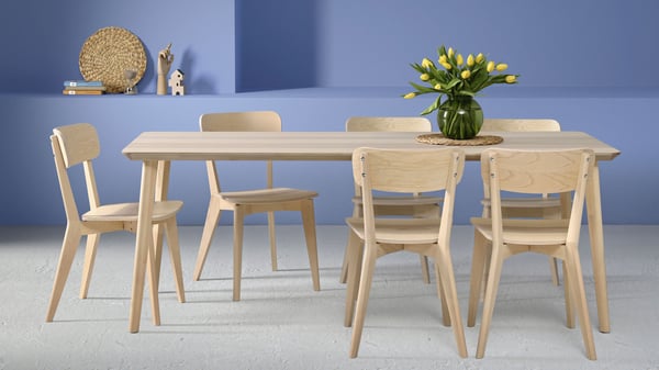 An ash veneer LISABO table