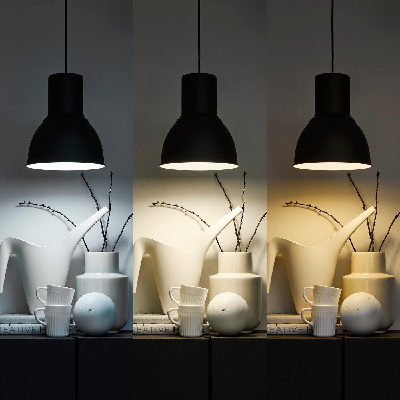 A wireless dimmable white spectrum/globe opal white TRÅDFRI LED bulb E27 1000 lumen