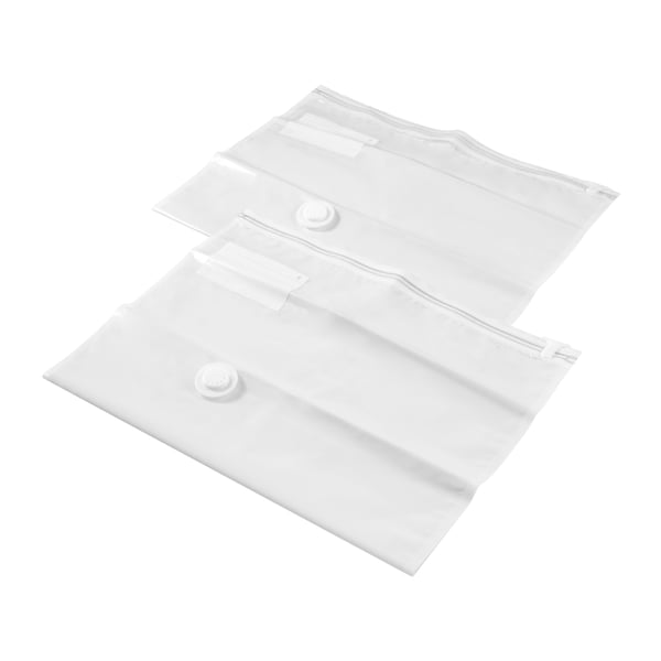 A light grey SPANTAD vacuum-sealed bag